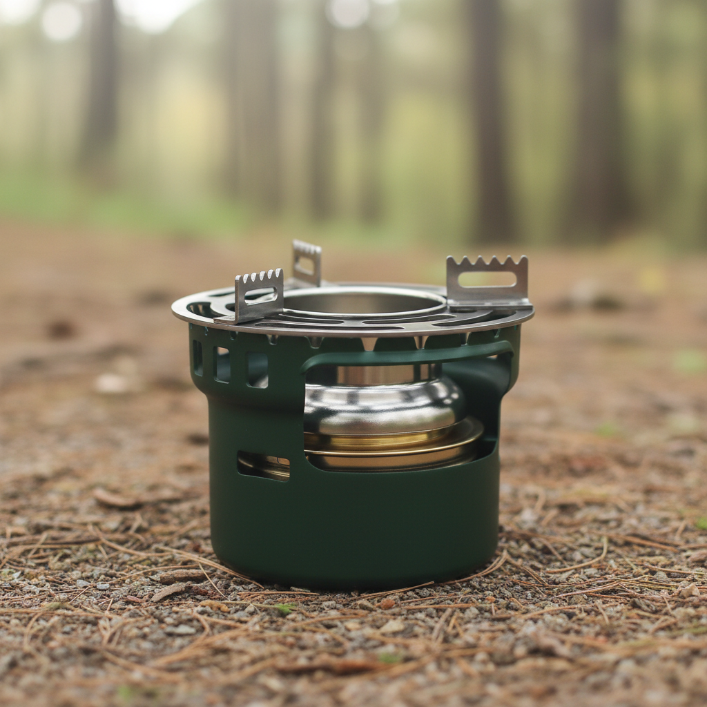HeatNest Compact Camping Stove for Outdoor Cooking