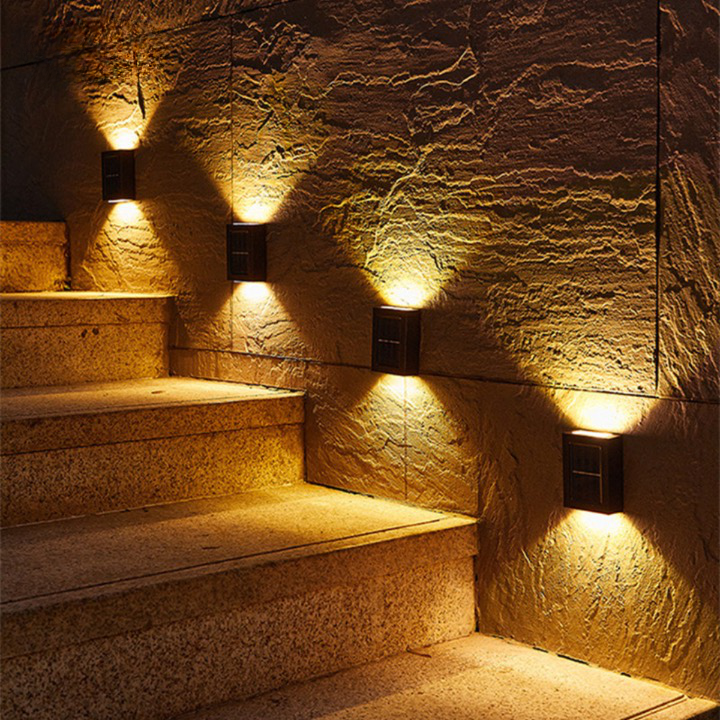 Solar LED Wall Lamp for Outdoor Use – Cordless Solar-Powered Wall Lighting