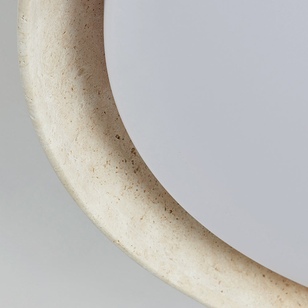 Travertine Ceiling Light Flush Mount Acrylic