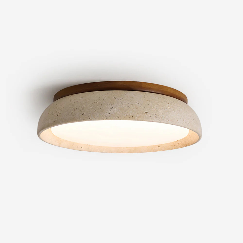 Travertine Ceiling Light Flush Mount Acrylic