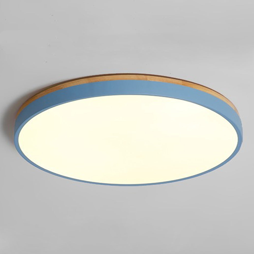 Vintage Glass Ceiling Light Brass Semi Flush