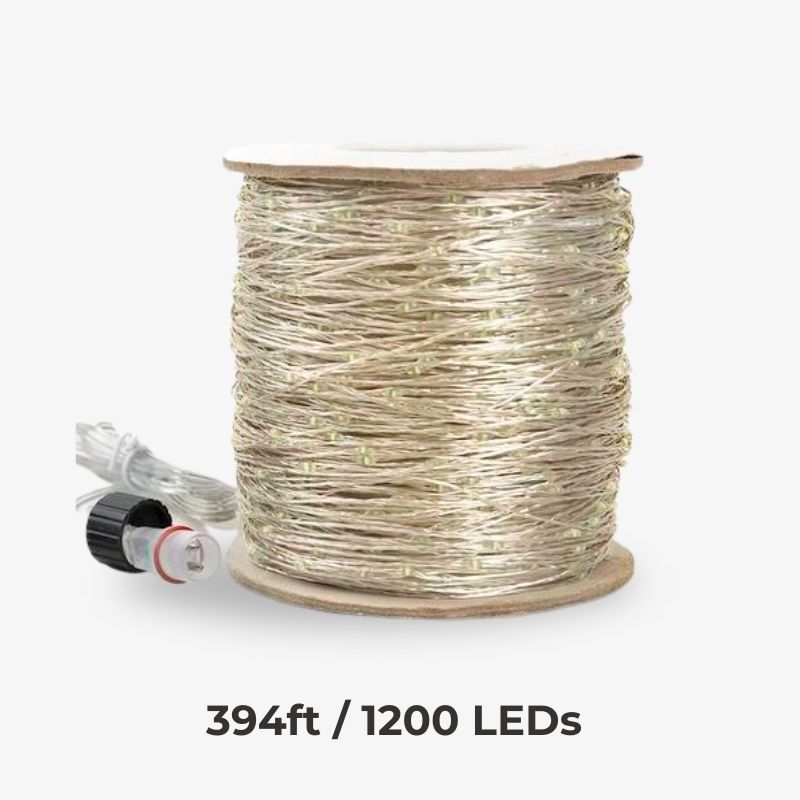 LED String Fairy Lights with 100 to 500 Bulbs | Four Lengths from 33 to 164 Feet | Warm White, Pink or Multicolor