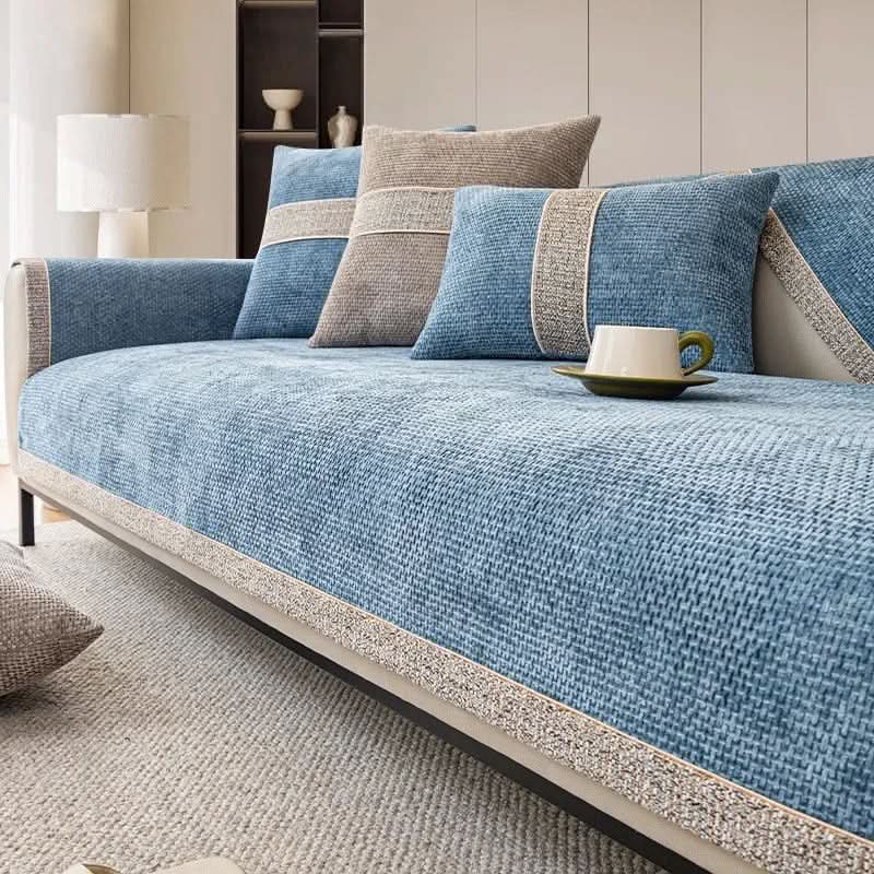 Non-Slip Sofa Cover, 100% Polyester Knit | 10 Colors, 6 Sizes 27.6 to 94.5 In | Wrinkle-Free, Pet-Friendly Furniture Protector