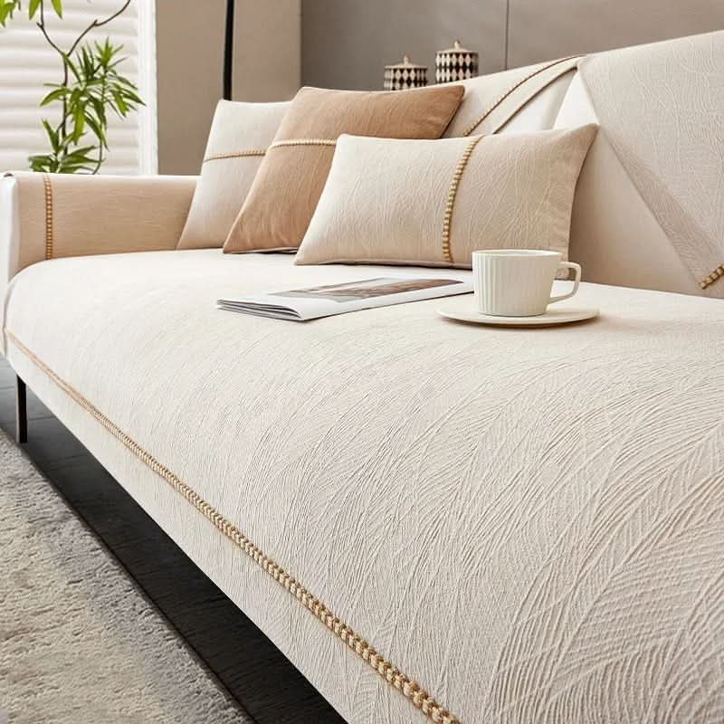 Non-Slip Sofa Cover, 100% Polyester Knit | 10 Colors, 6 Sizes 27.6 to 94.5 In | Wrinkle-Free, Pet-Friendly Furniture Protector