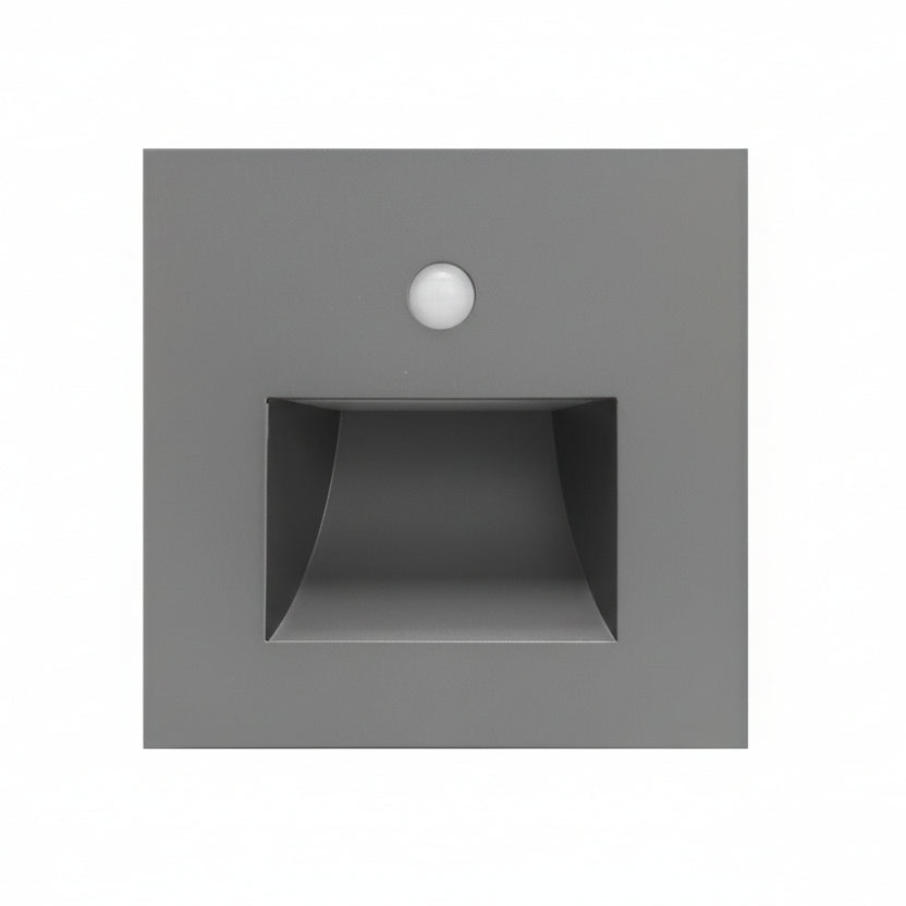 GLOWPATH - LED step light with motion detection for gentle ambient lighting - Silver with Sensor B