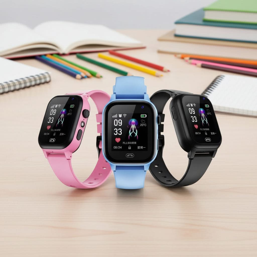 Kids Smart GPS Watch With Emergency SOS | 1.4 In Touchscreen, IP67 Waterproof, 3 Colors | Nano SIM Safety Tracker