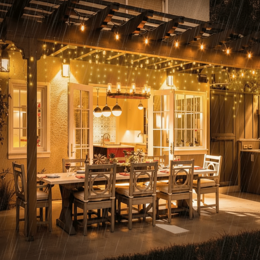 ILLUMERA - LED Garden Curtain 4 x 0.6 m with Weatherproof Elegance product image