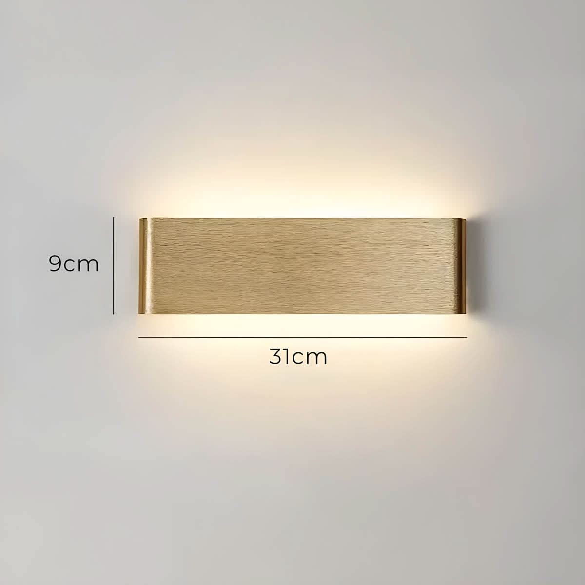 Aluminum Glass LED Wall Lamp