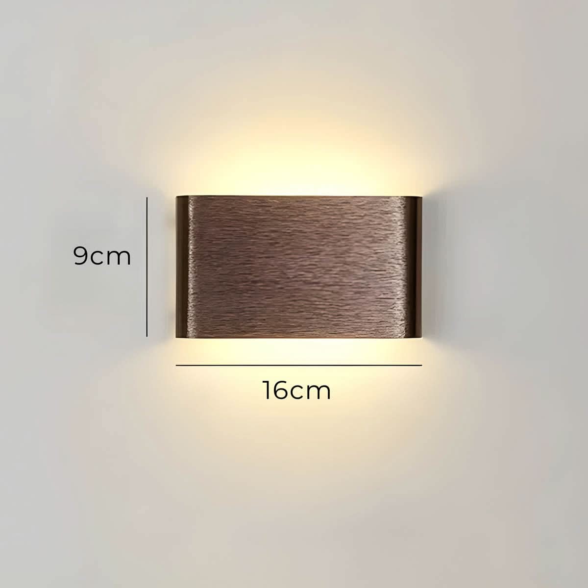 Aluminum Glass LED Wall Lamp