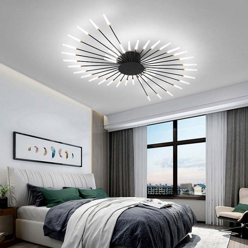 Fireworks Ceiling Light LED Black Gold