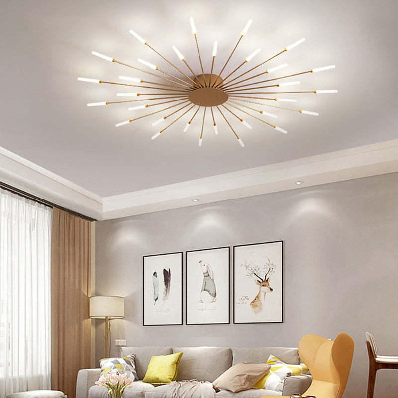 Fireworks Ceiling Light LED Black Gold