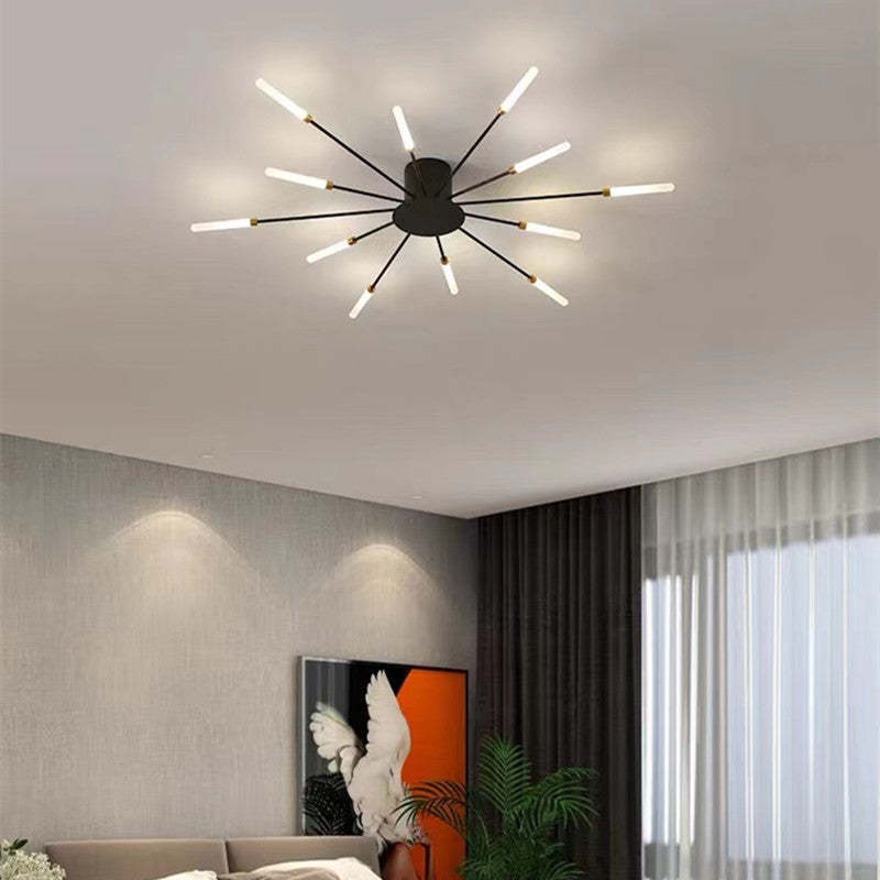 Fireworks Ceiling Light LED Black Gold