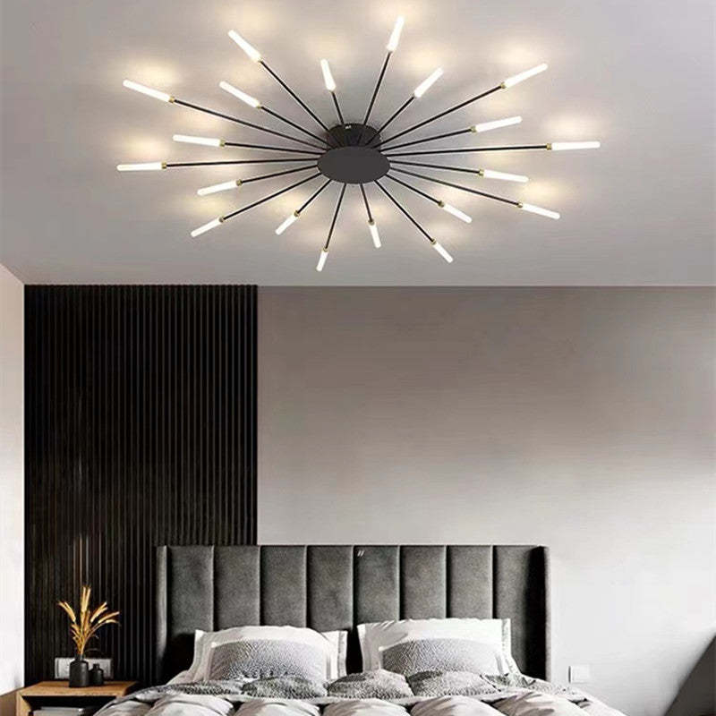 Fireworks Ceiling Light LED Black Gold