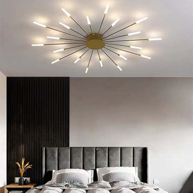 Fireworks Ceiling Light LED Black Gold