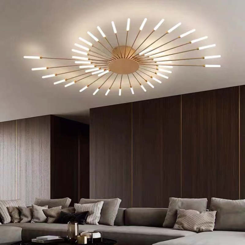 Fireworks Ceiling Light LED Black Gold