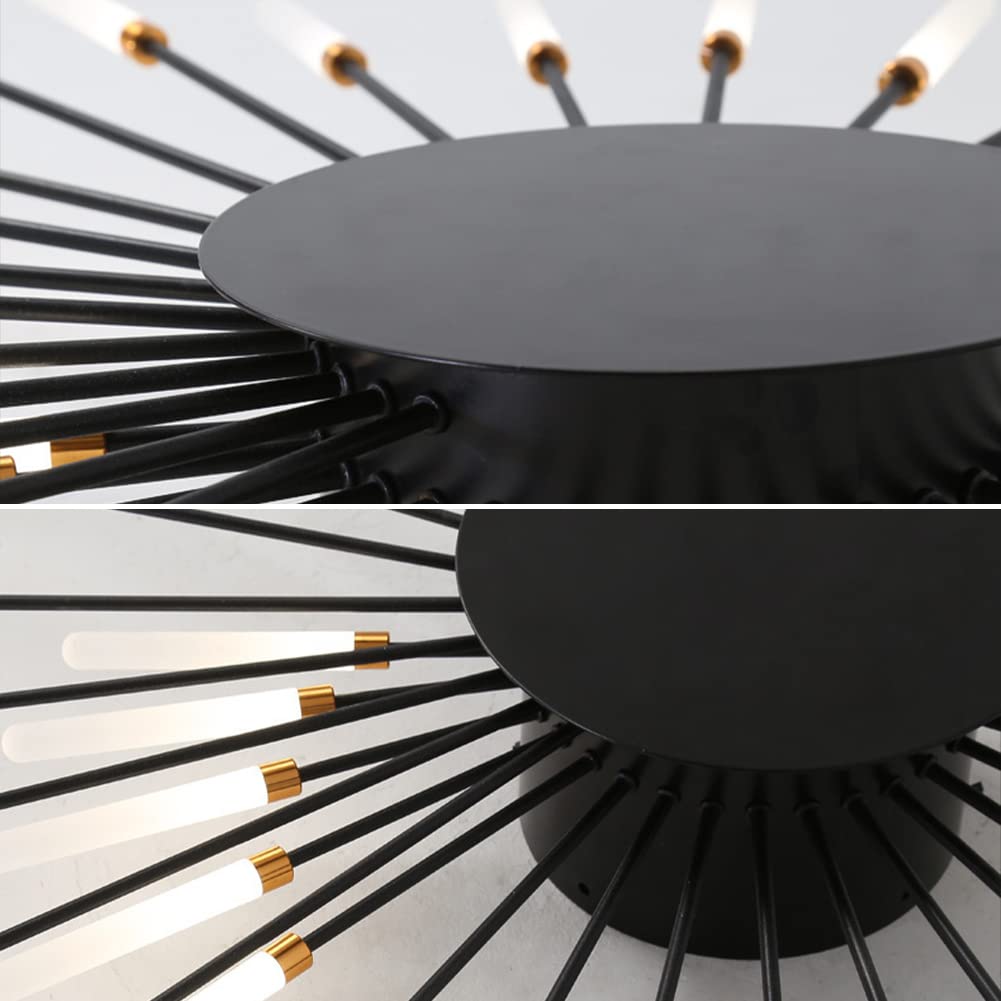 Fireworks Ceiling Light LED Black Gold