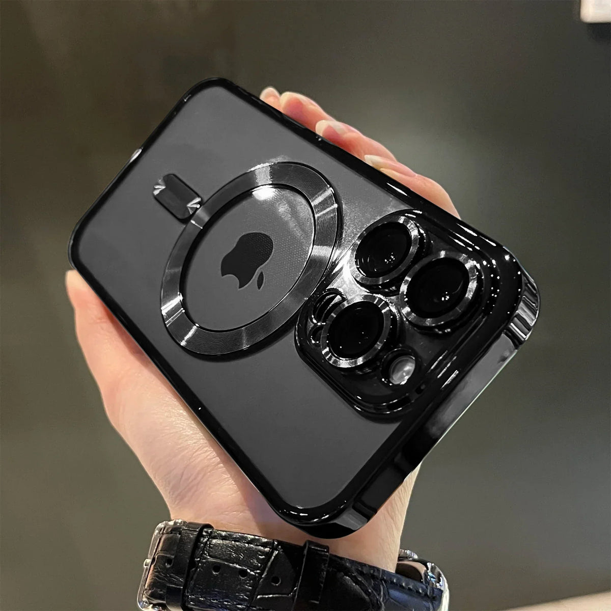 Clear Magnetic Phone Case for iPhone 12 to 16 | Fits Plus, Pro and Max Models | Electroplated Frame, Wireless Charging