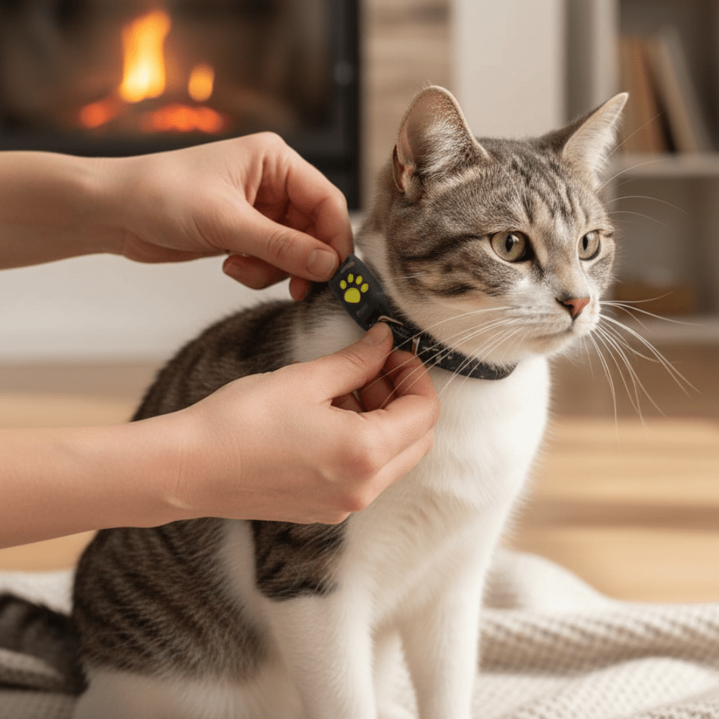 GPS Tracking Smart Pet Collar for Cats | Real-Time Location & Activity Monitoring | Weather-Resistant Outdoor Safety