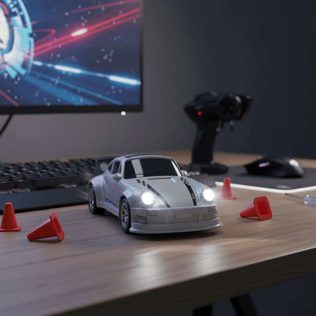 MICRODRIFT – Compact 1:64 Remote Control Drift Car for Smooth Gliding