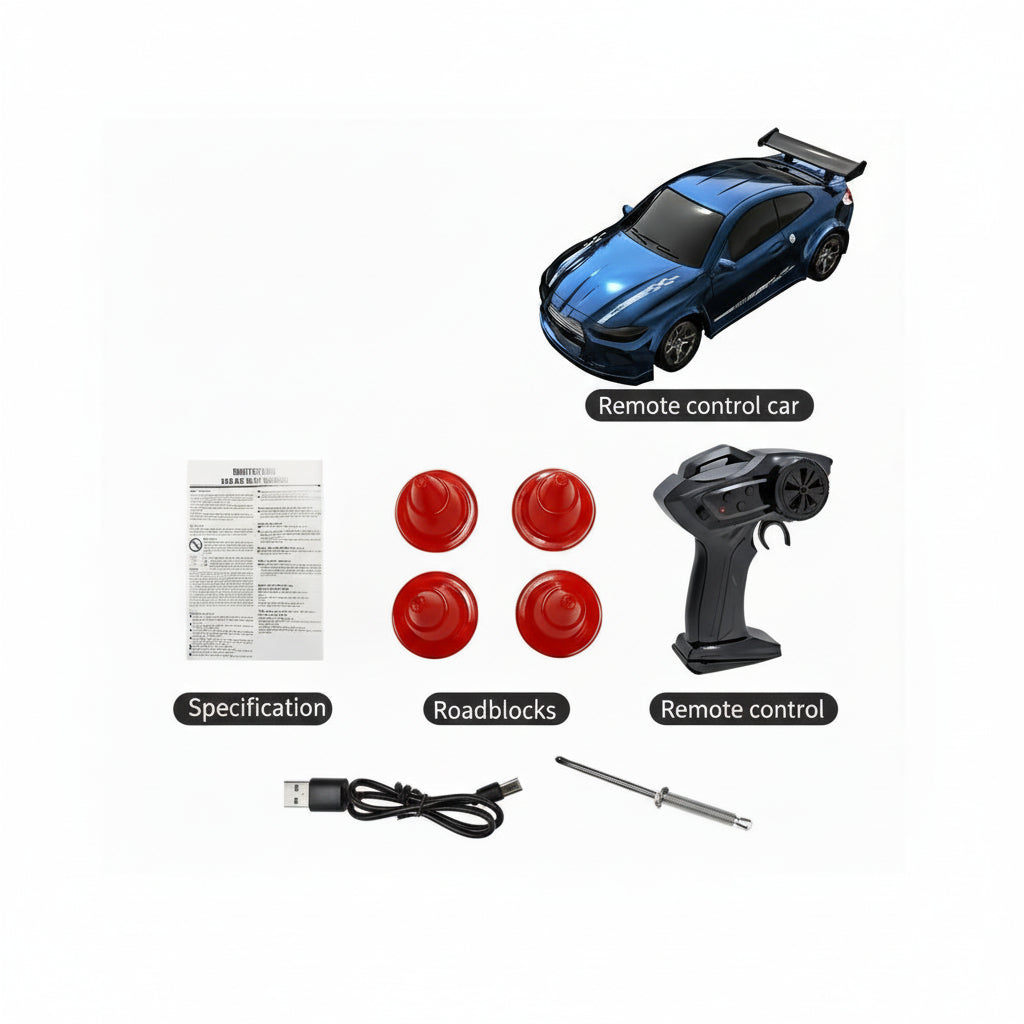 MICRODRIFT – Compact 1:64 Remote Control Drift Car for Smooth Gliding