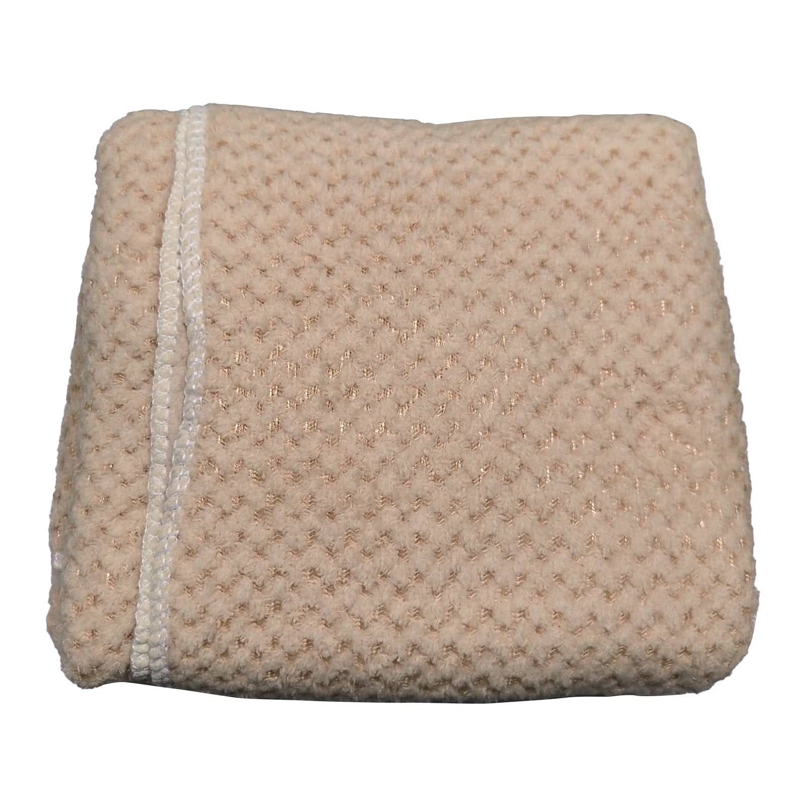 Coral Velvet Hair Towel Wrap 23.6 x 39.4 In | Quick-Dry Microfiber | Khaki, Blue, Pink & Gray | Frizz-Reducing Button Closure