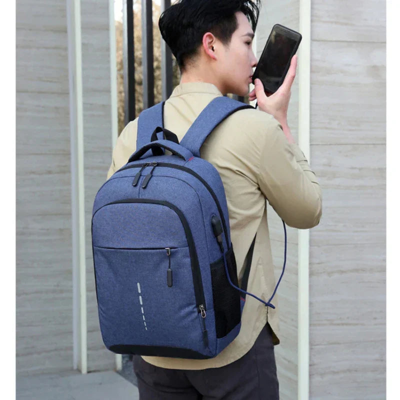 Waterproof Travel Backpack for Men with USB Charging Port | Ultralight Daypack for Work, School and Trips