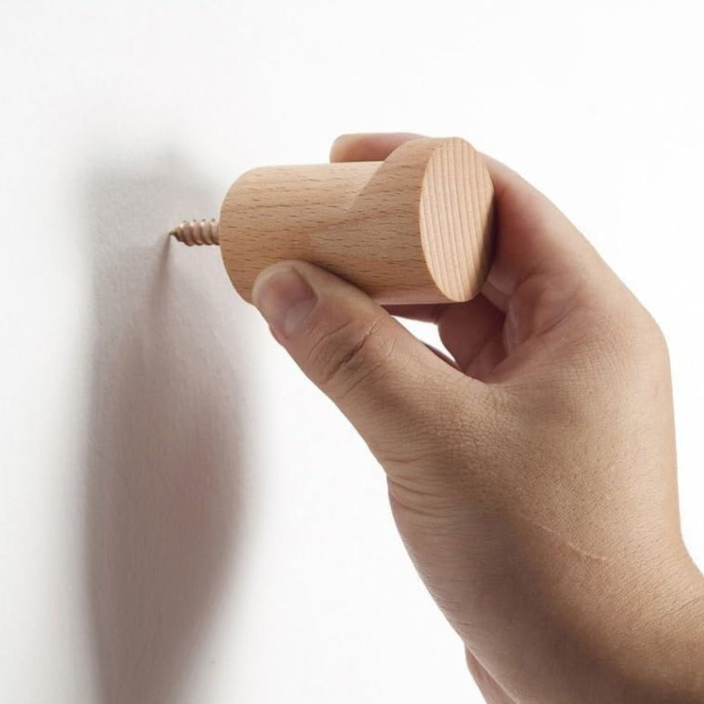Beech Wood Wall Mounted Hook