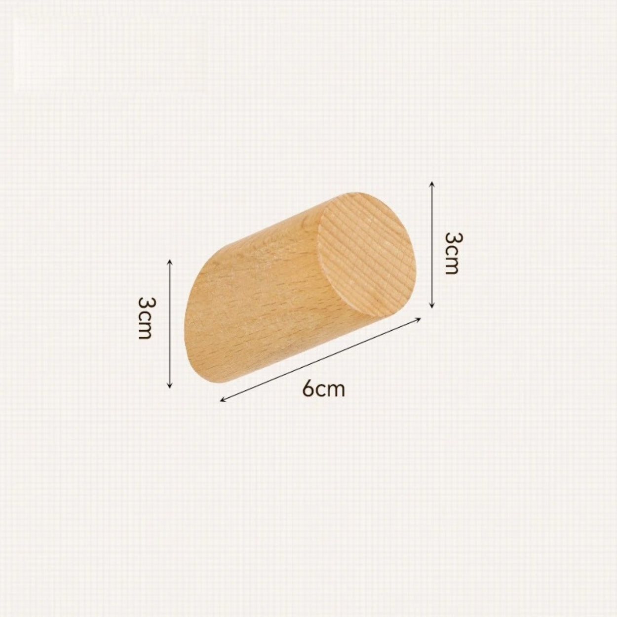 Beech Wood Wall Mounted Hook