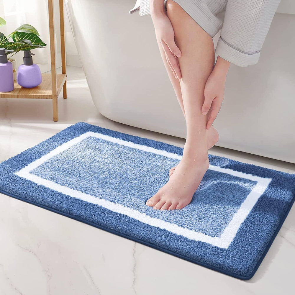 Modern Border Bath Mat