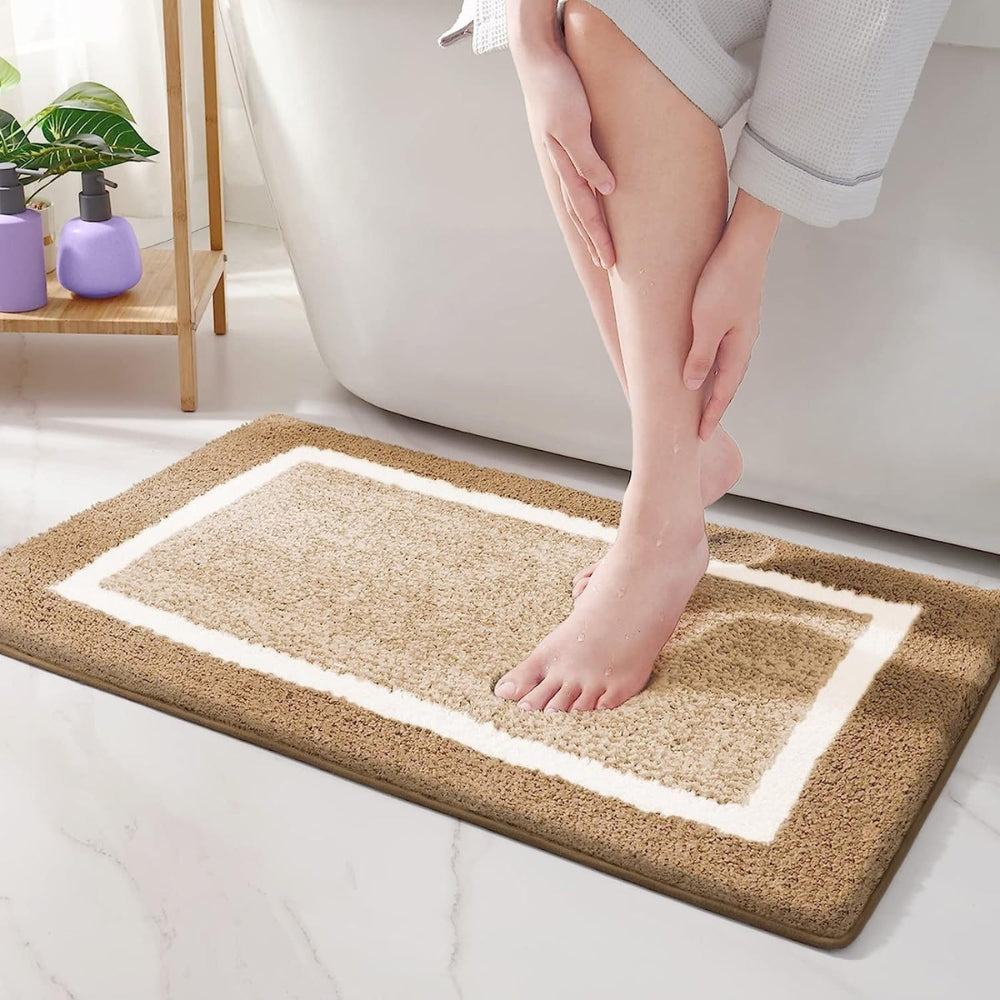 Modern Border Bath Mat
