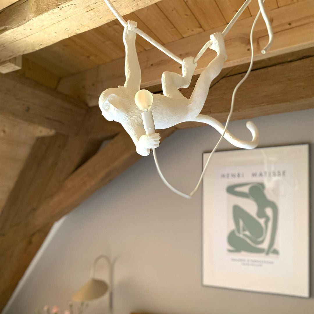 Monkey Pendant Light Hanging Ceiling Lamp