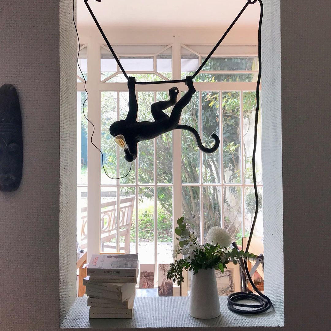 Monkey Pendant Light Hanging Ceiling Lamp
