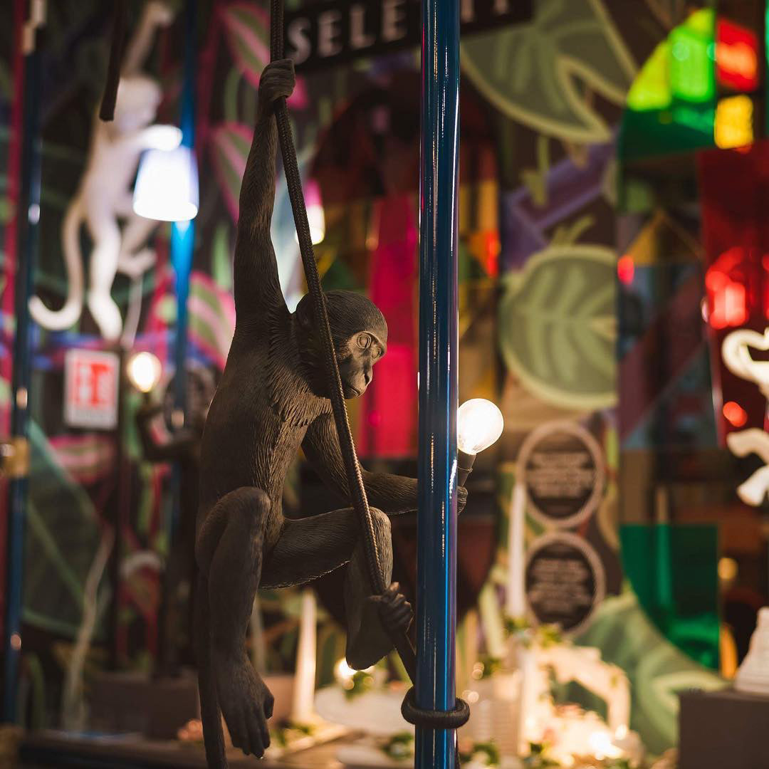 Monkey Pendant Light Hanging Ceiling Lamp