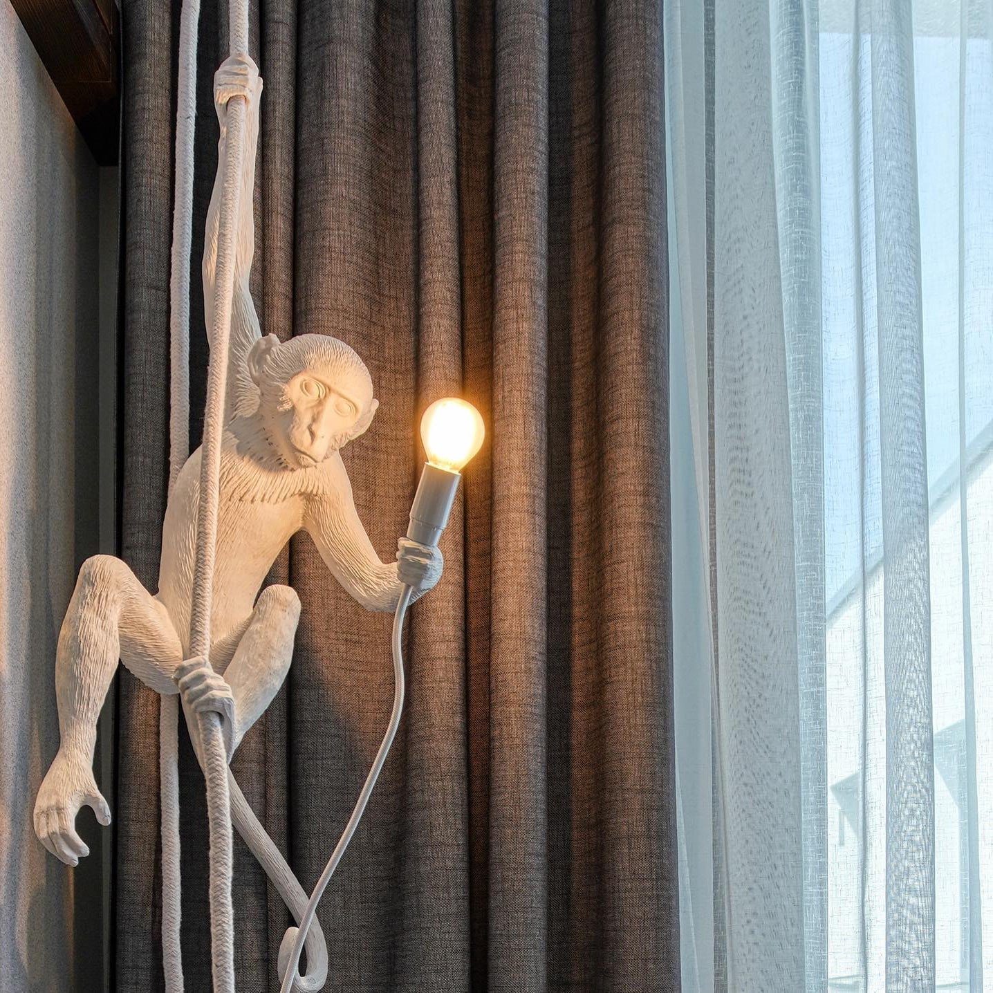 Monkey Pendant Light Hanging Ceiling Lamp