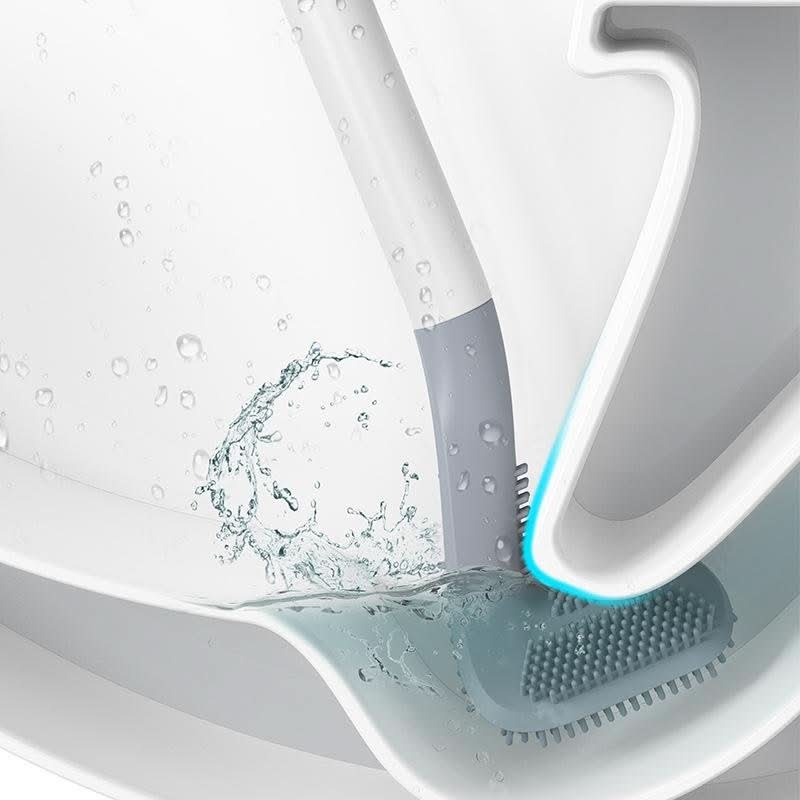 AQUATIDY – Hygienic Triangle Brush for Bathroom Cleaning