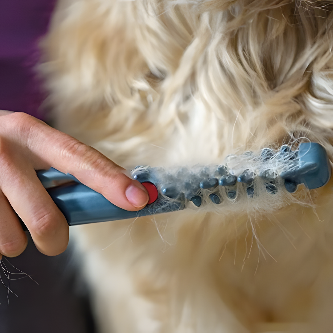 Dog Grooming Brush and Trimmer for Mats and Tangles | Glides Through Thick or Fine Coats and Cuts Only Where Needed | Easy to Clean