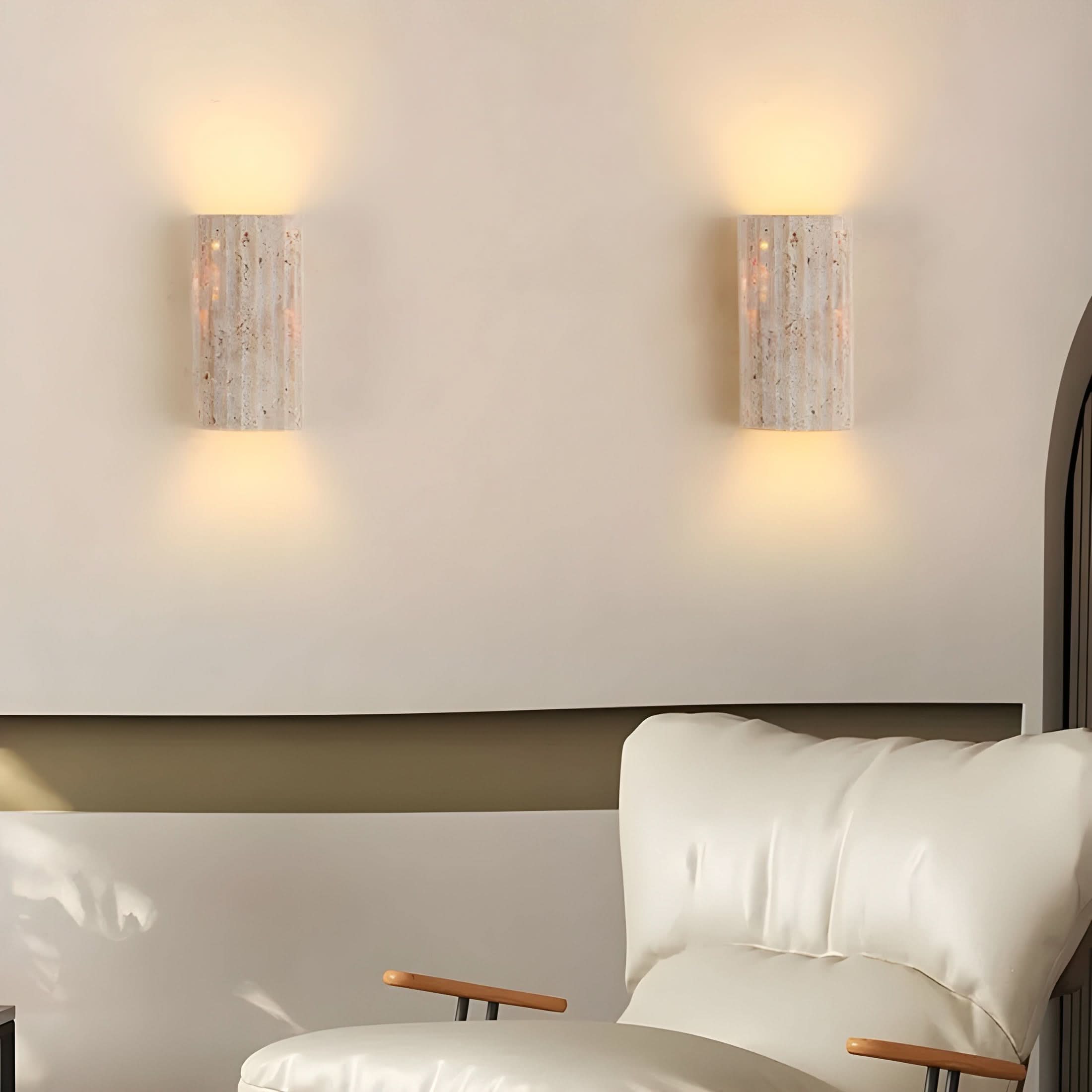 Natural Stone LED Wall Sconce Light