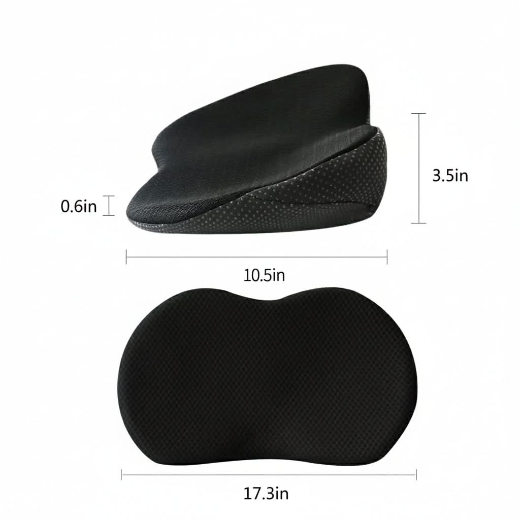 Sciatica Relief Seat Cushion Memory Foam Core | Removable Washable Cover | Orthopedic Support for Car, Office & Home