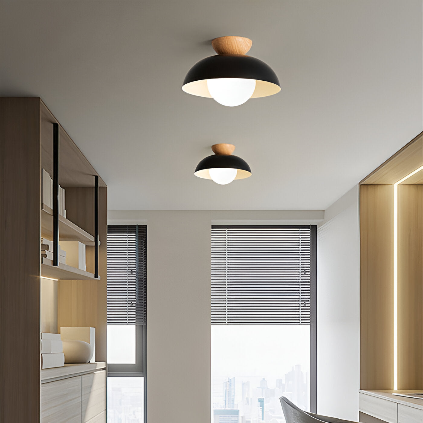 Nordic Iron Ceiling Light Minimal Flush