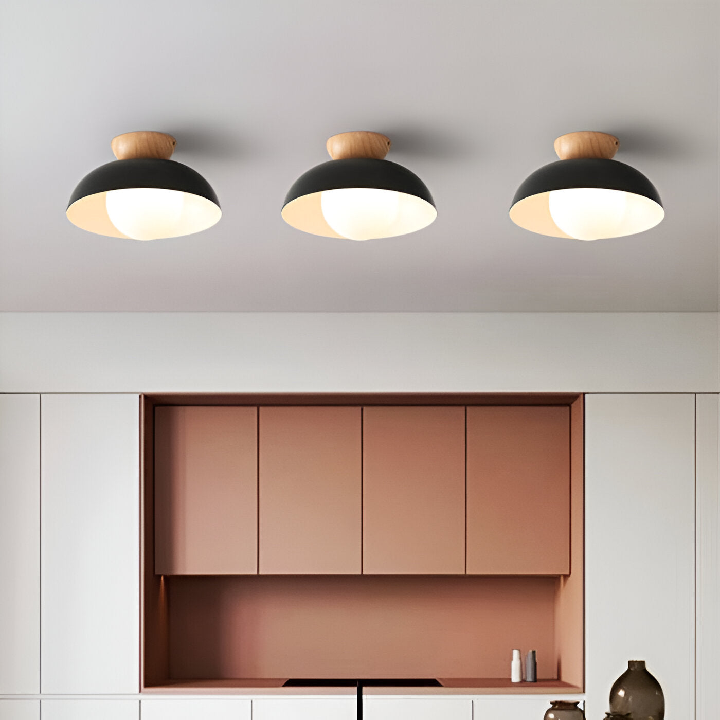 Nordic Iron Ceiling Light Minimal Flush