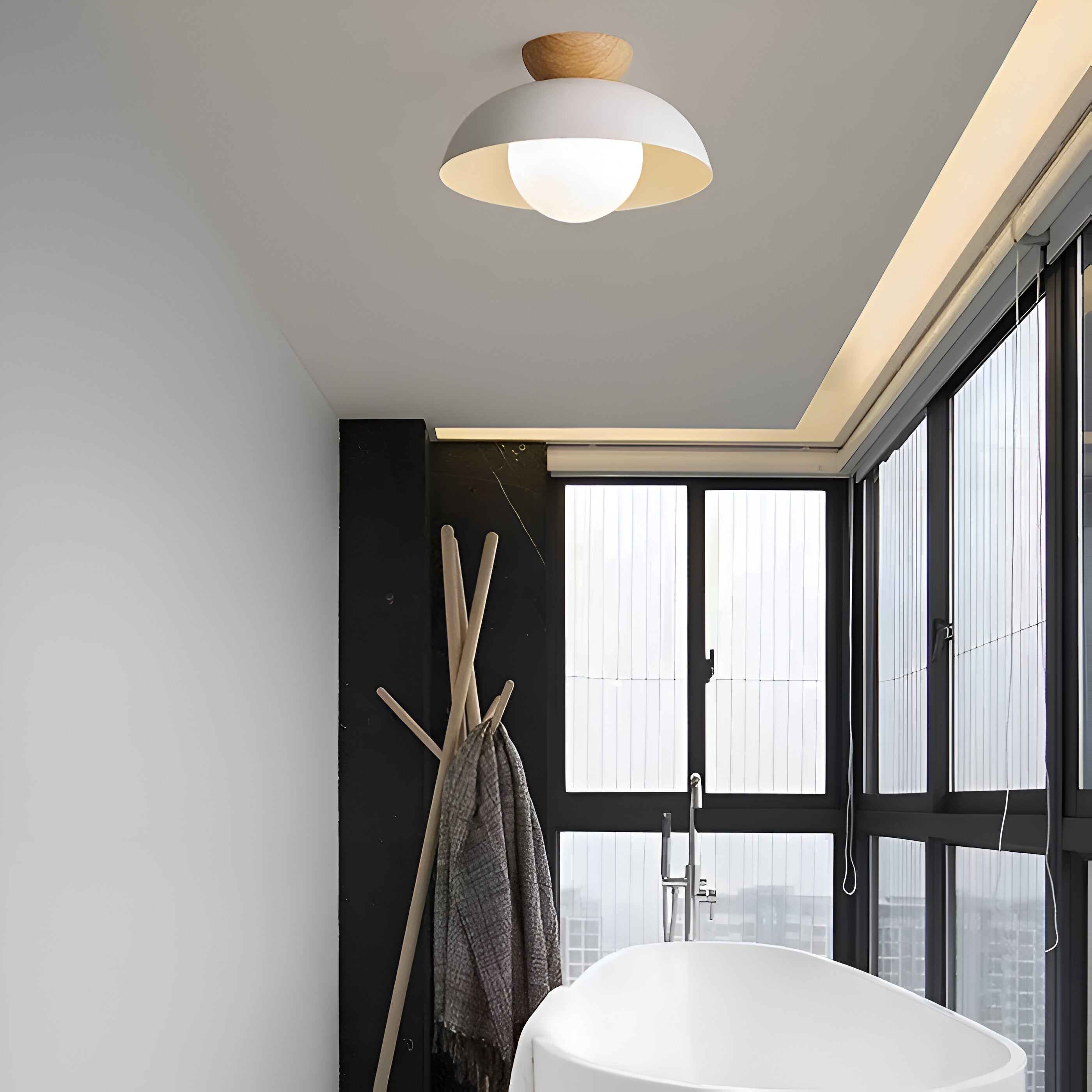 Nordic Iron Ceiling Light Minimal Flush