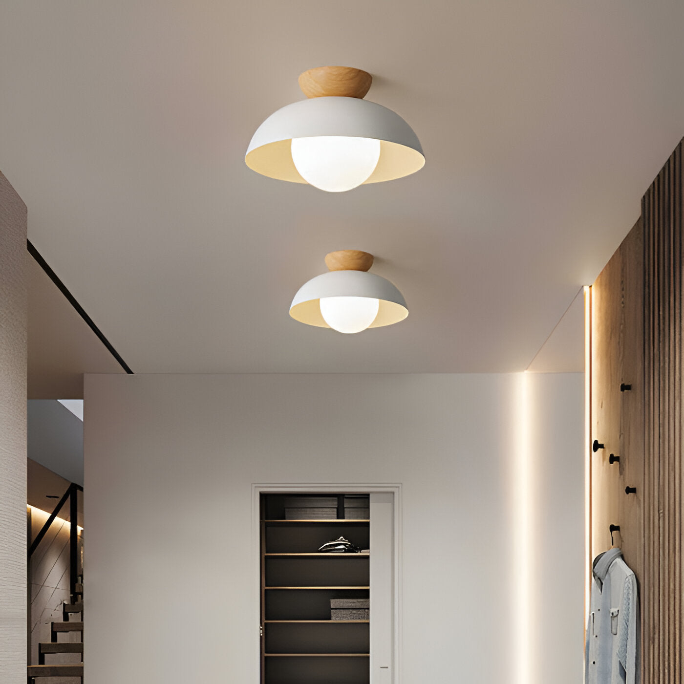 Nordic Iron Ceiling Light Minimal Flush