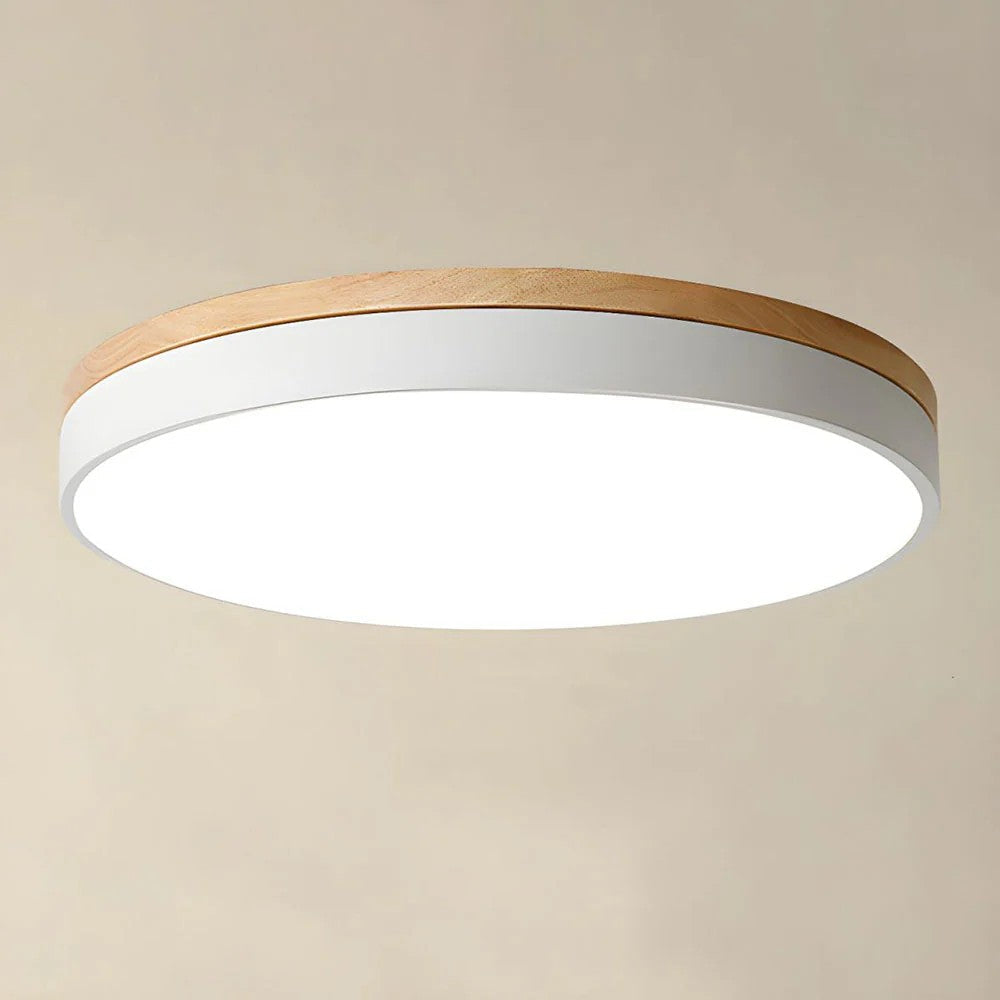 Vintage Glass Ceiling Light Brass Semi Flush
