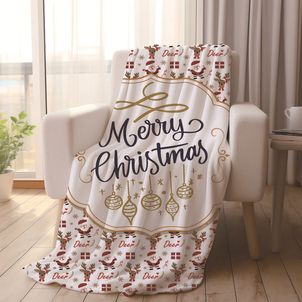 Christmas Blanket with Gingerbread Men and Candy Canes | Ultra-Soft Festive Throw for Cold Evenings | Three Designs