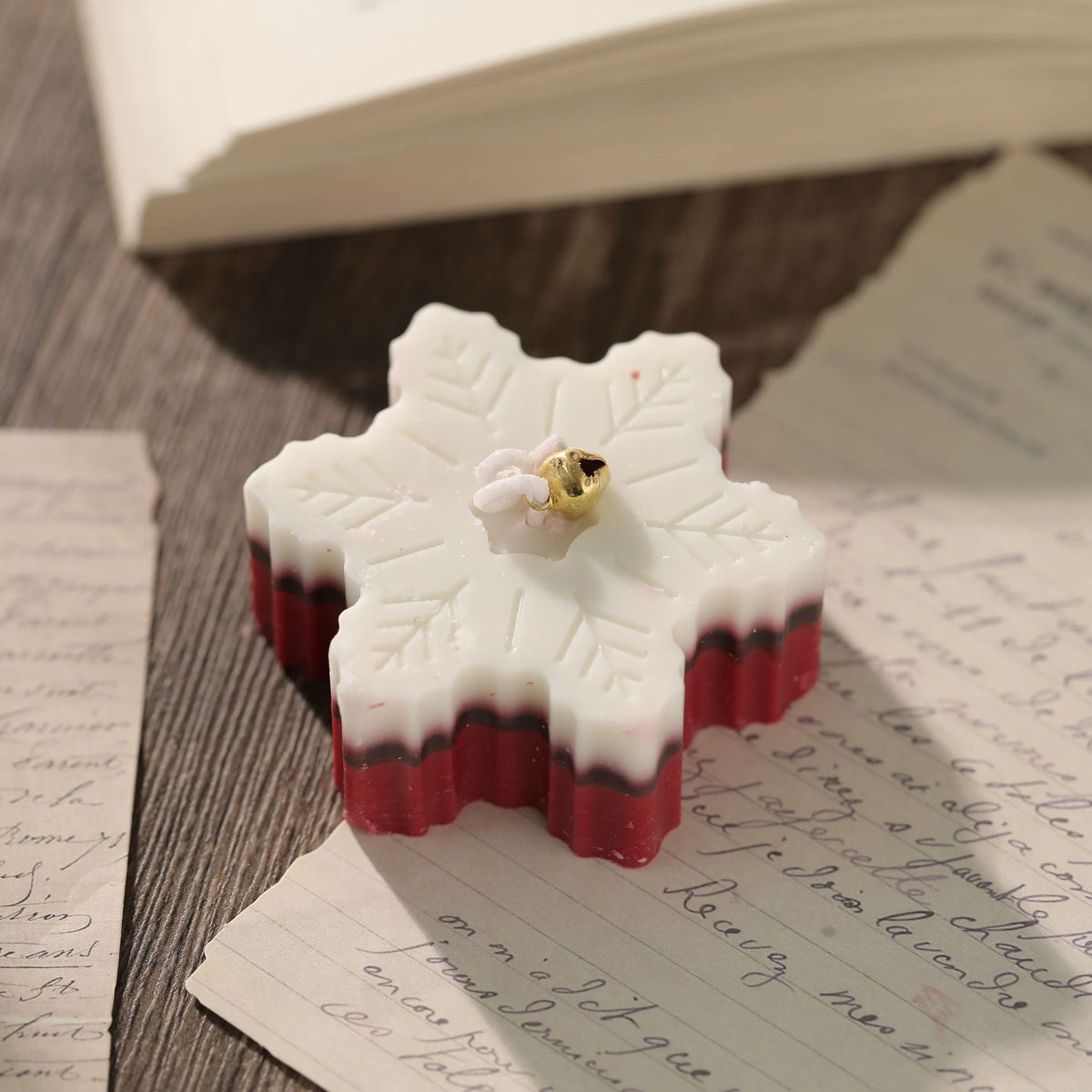 Bubble Christmas Tree Candle with Star Top | Hand Poured Wax, Cotton Wick | Holiday Centerpieces for Mantel and Tabletop