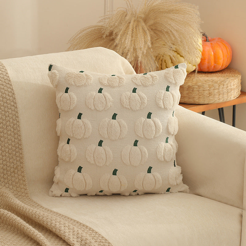 Halloween Pumpkin Throw Pillow | Available in 5 Colors | Plush Accent for Sofas, Chairs, and Beds