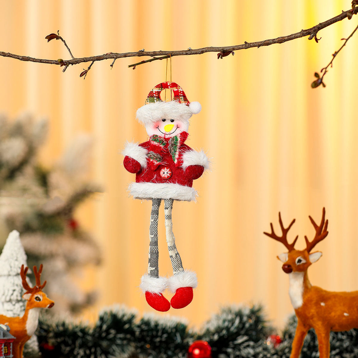 Felt Christmas Angel Ornaments with Red Hat, Wings and Star Details | Hanging String Included | Twenty Designs for Tree or Gift Wrap