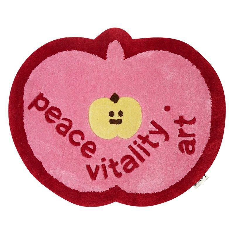 Gingerbread Shaped Bath Mat in Soft Plush | Non-Slip Christmas Bathroom Rug | Cute Festive Floor Accent in Pink