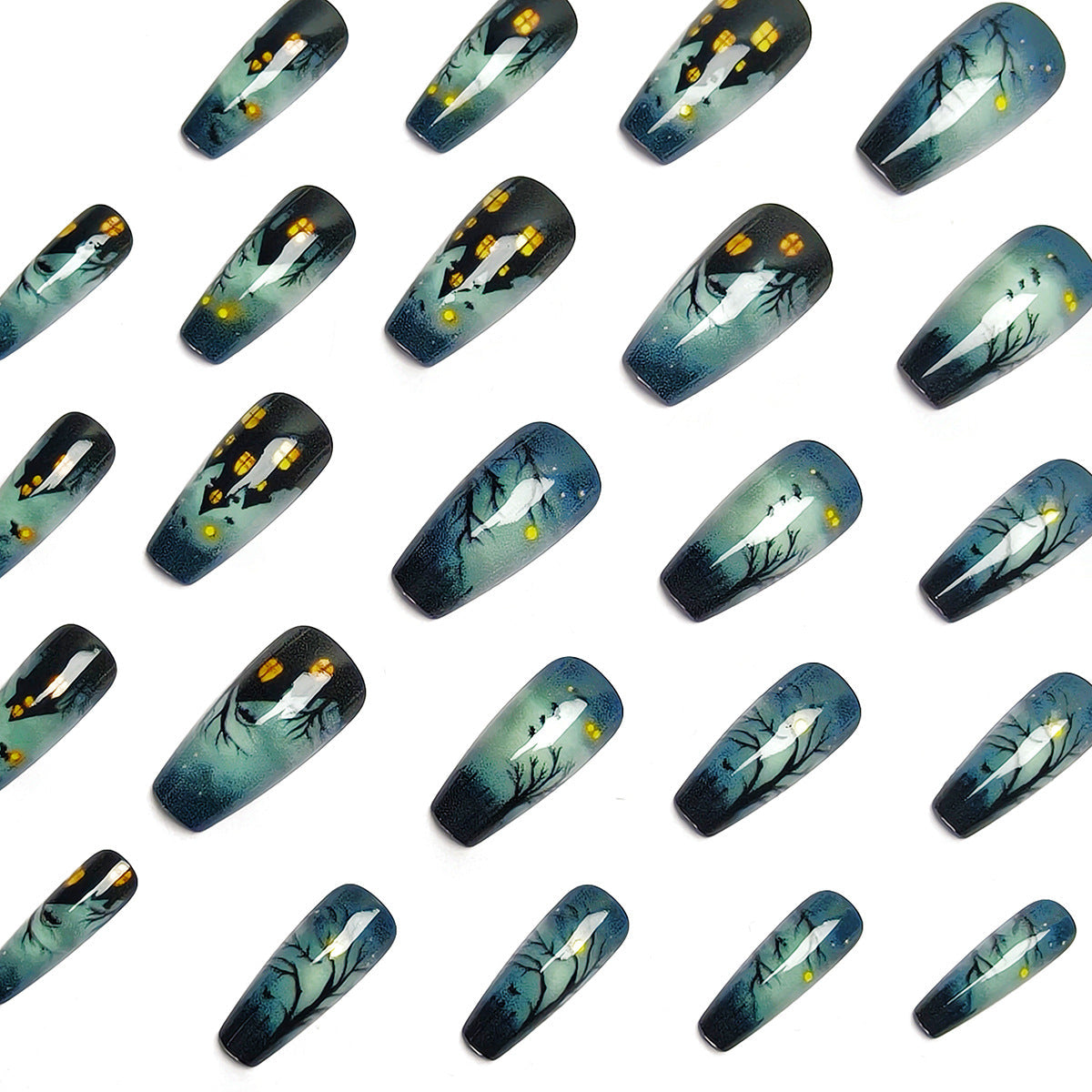 Halloween Press-On Nails | Available in Jelly | Glue-Free Application in Minutes for Parties and Nights Out