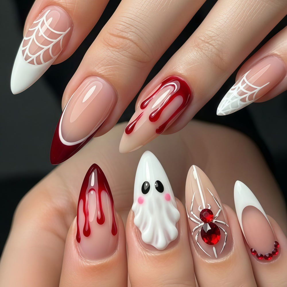 Halloween Press-On Nails | Available in Yellow | Glue-Free Application in Minutes for Parties and Nights Out